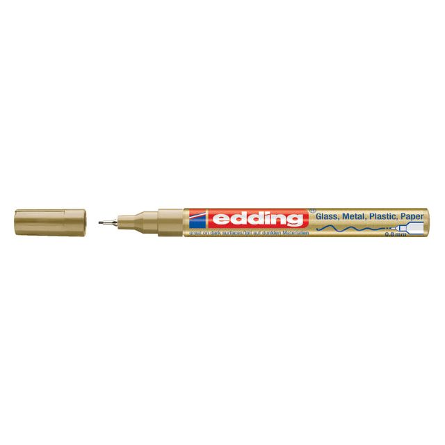 Edding - Felt -tip Edding 780 lakmarker rond Gold 0,8 mm | 10 pièces