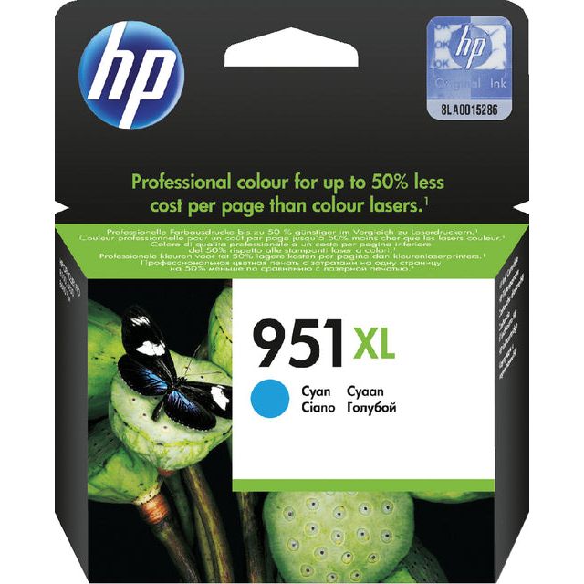 HP - Inkcartridge 951XL, 1.500 Seiten, OEM CN046AE, Cyan