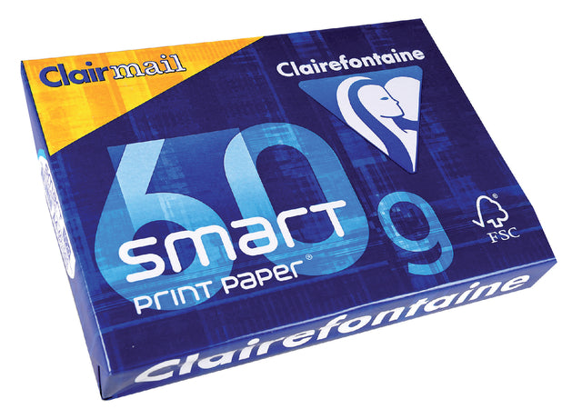 Clairefontaine - Papier d'impression d'impression intelligente ft A4, 60 g, 500 feuilles