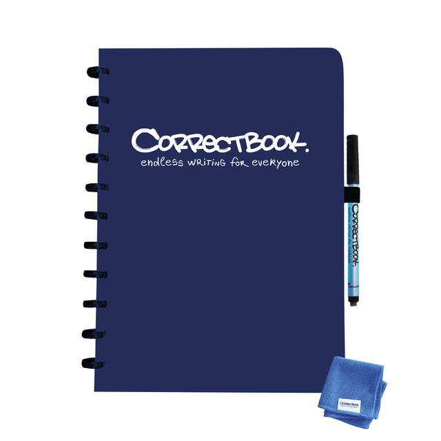 Correctbook - Notitieboek correctbook a4 blanco 40blz mn blue