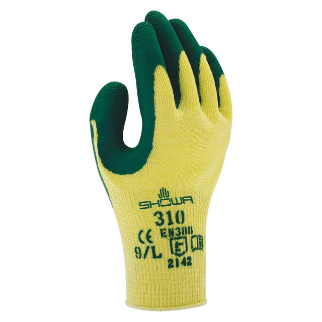 Showa - Griphandschoen 310 latex m groen | 10 stuks