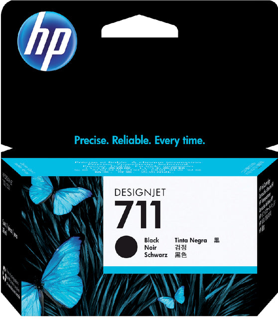 HP - Inkcartridge 711, 38 ml, OEM CZ129A, noir