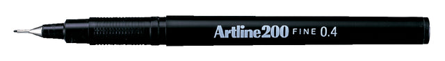 Artline - Fineliner artline 200 rond f zwart | 12 stuks