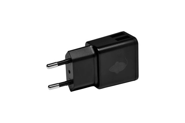 Greenmouse - Oplader greenmouse usb-a 2x 2.4a zwart