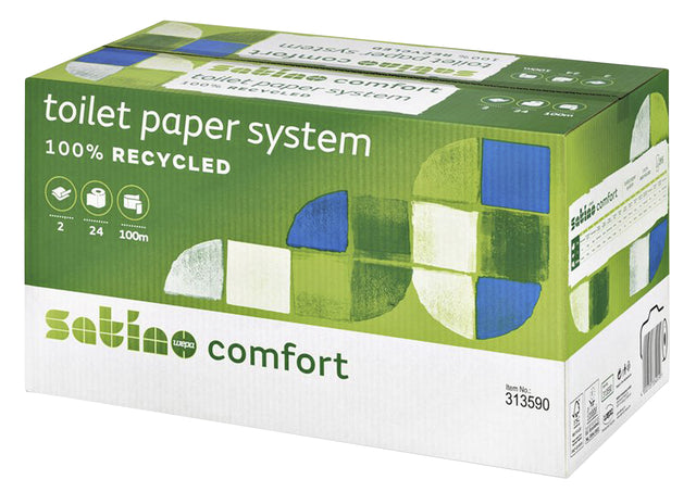 Satino by WEPA - Toiletpapier satino jt3 comfort systeemrol 2laags