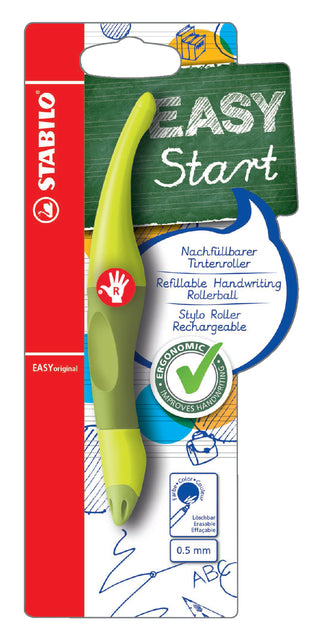 Stabilo - Rollerpen Easyoriginal Right -Handed Lime/Green Blister | 5 Stücke