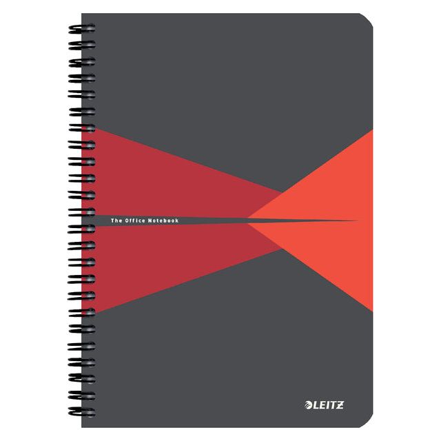 Leitz - Notebook Leitz Office A5 180BLZ 90gr Line rouge | 1 pièce