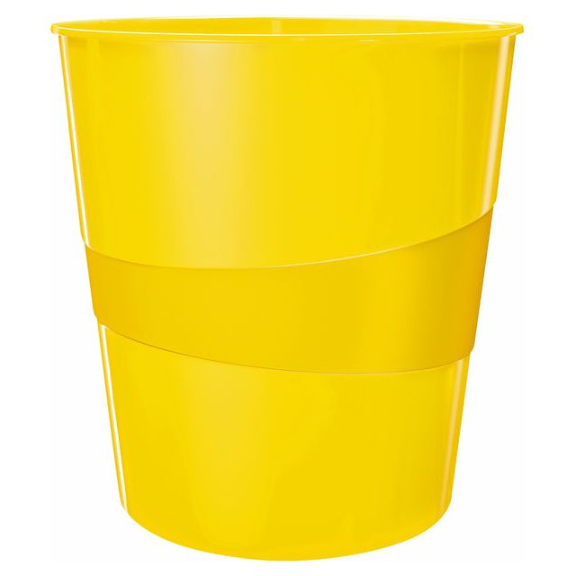 Leitz - Paper bin wow 15Liter jaune | 1 pièce | 6 pièces