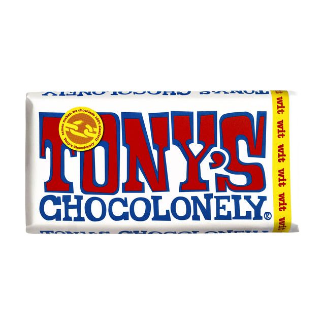 Tony's Chocolonely - Schokoladenbar 180gr Weiß | 15 Stücke