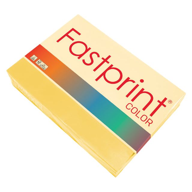 FASTPRINT - Kopieren Sie Papier A4 160gr Deep Yellow 250vel | Pack von 250 Blättern