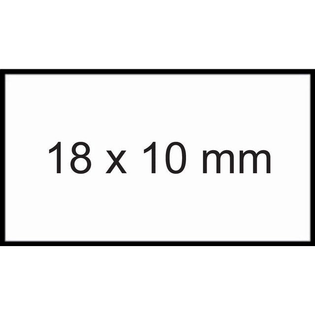 Sato - Prijsetiket 11x18mm pb1 afneembaar wit | 50 stuks