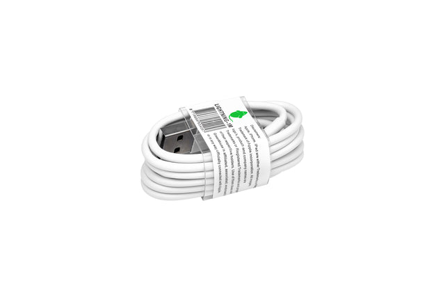 Greenmouse - Greenmouse Lightning kabel, USB-A naar 8-pin, 1 m, wit