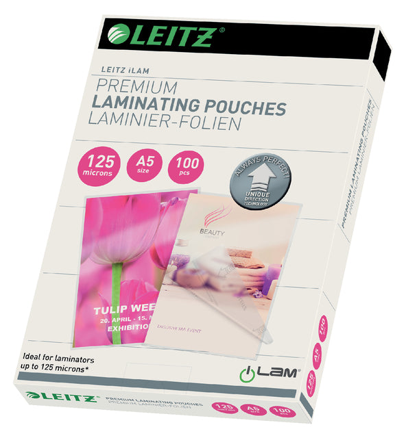 Leitz - Ilam lamineerhoes ft A5, 250 micron (2 x 125 micron), pak van 100 stuks