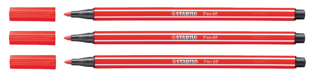 Stabilo - Felt -tip Pen 68/48 Carmine Red | 10 pièces