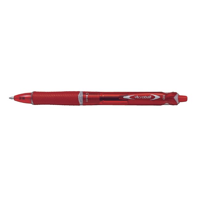 Pilot - Balpen pilot begreen acroball m rood | 10 stuks