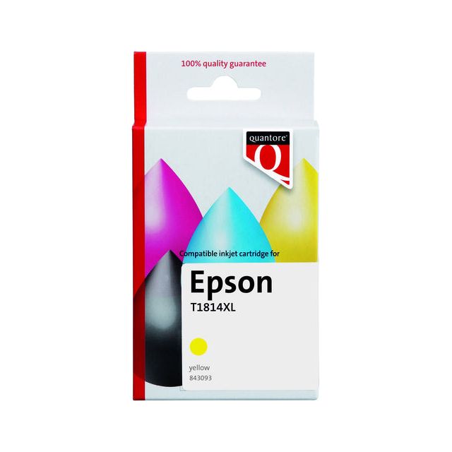 Cartouche d'encre Alternative quantre pour Epson 18xl T1814 jaune