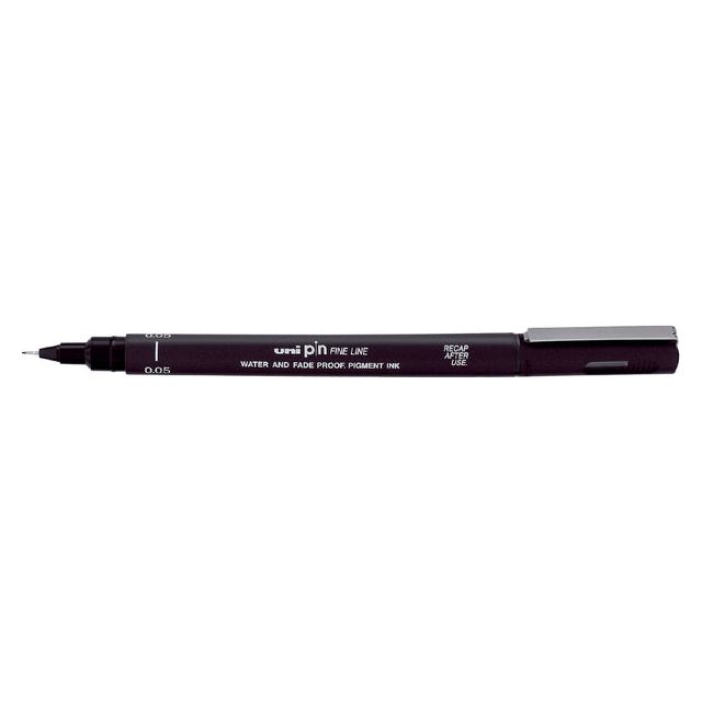 Uni -Ball - Uni Pin Fineliner, point rond, 0,05 mm, noir