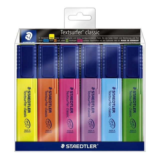 Staedtler - Markierungsmarker 364 Textensurfer -Assorti 6 Stücke | 5 Stücke