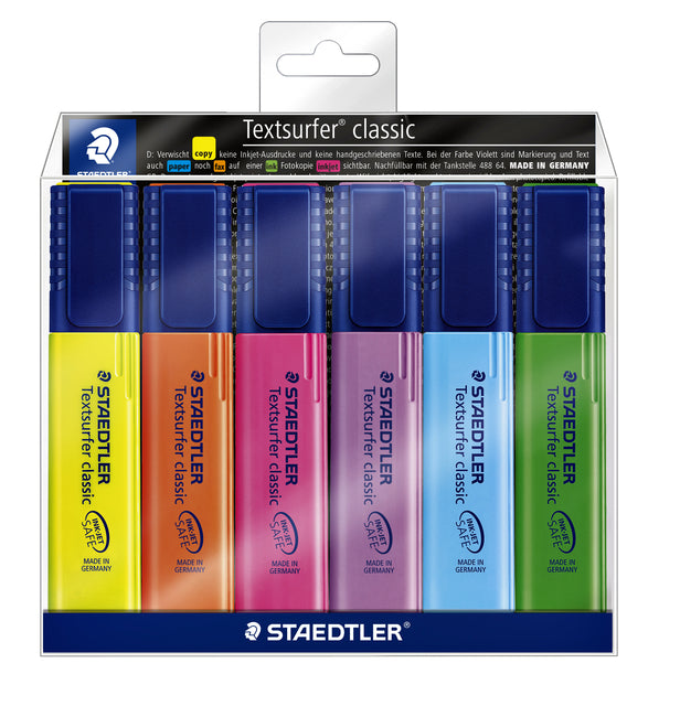 Staedtler - Markierungsmarker 364 Textensurfer -Assorti 6 Stücke | 5 Stücke