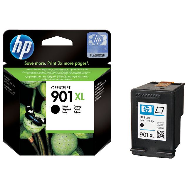 HP - Inktcartridge  cc654a 901xl zwart