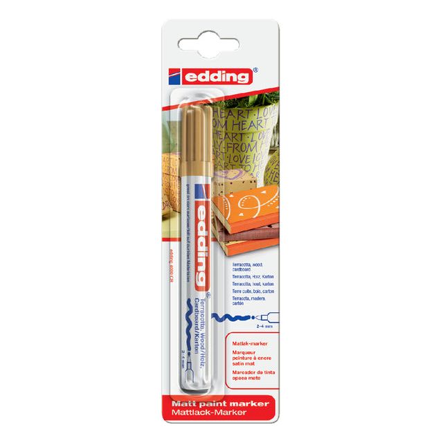 Edding - Felt -Tip Edding 4000 Decomarker autour de l'or 2-4 mm | Blister un 1 morceau