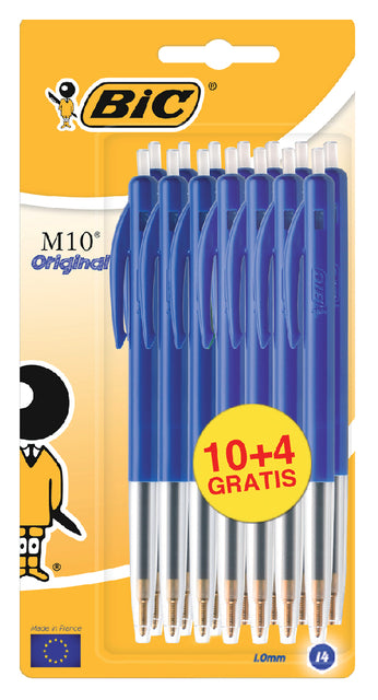 Bic - Balpen bic m10 m blauw | 20 stuks