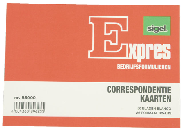 Expres - Correspondentiekaart sigel expres a6 ivoorkarton | 20 stuks