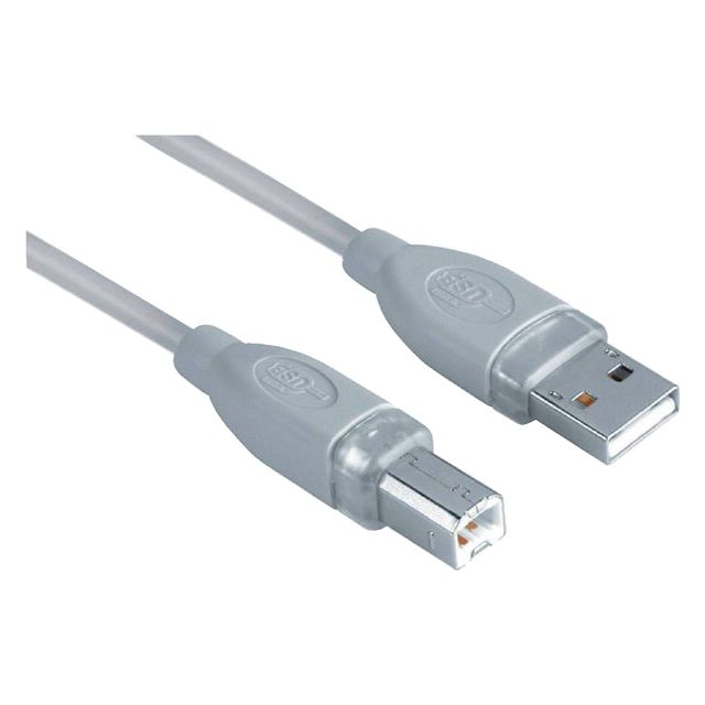 Cable Hama USB 2.0 A-B 180 cm Gray