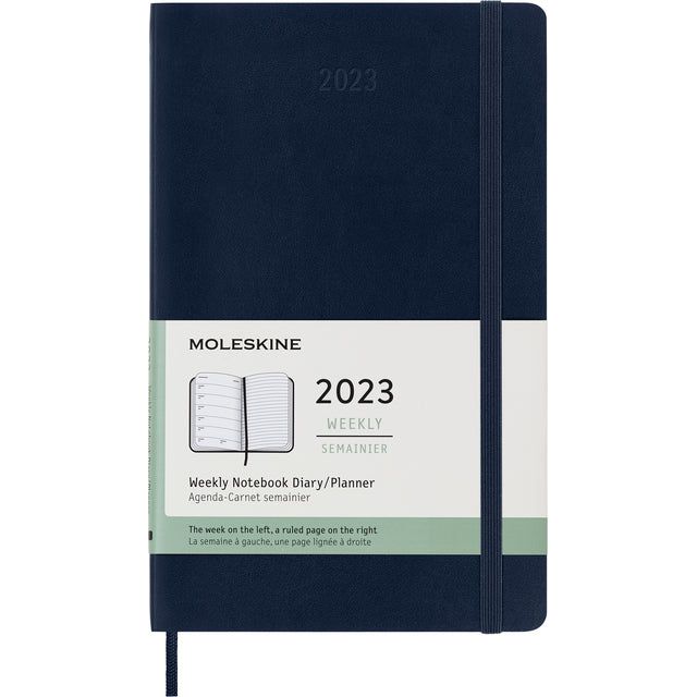 Agenda 2022 Moleskine 12 Millionen großes weiches Blau