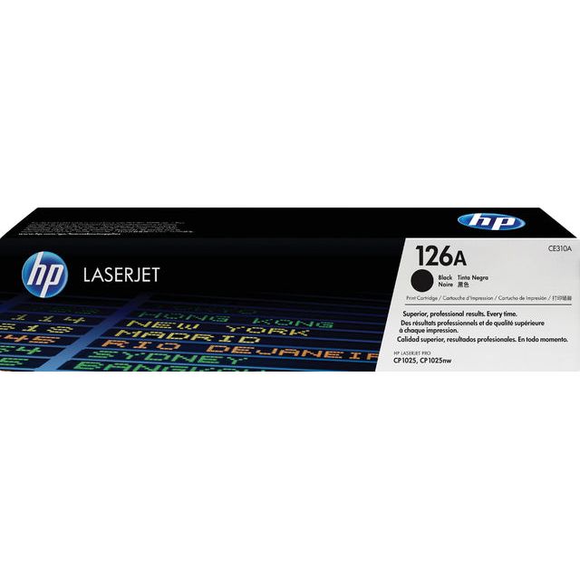 HP - Toner 126A, 1 200 pagina's, OEM CE310A, zwart