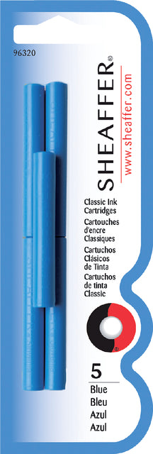 Sheaffer - Inktpatroon skrip classic blauw | 6 stuks