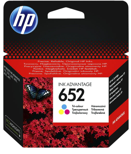 HP - Inkcartridge F6v24ae 652 Couleur