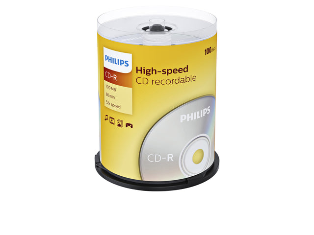 Philips - CD -R 80min 700 Mo 52x SP (100)