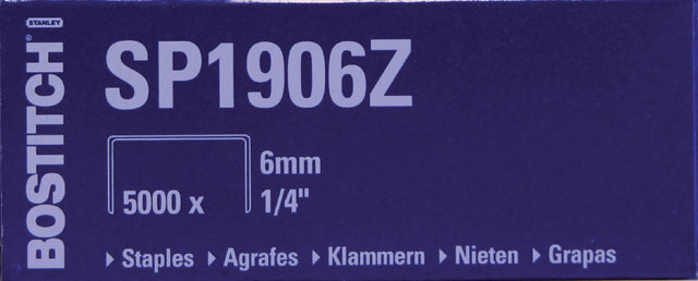 Bostitch - nietjes SP1906E (6 mm), voor P3