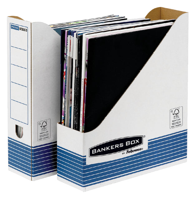 Bankers Box - Tijdschriftcassette bankers box system a4 wt bl