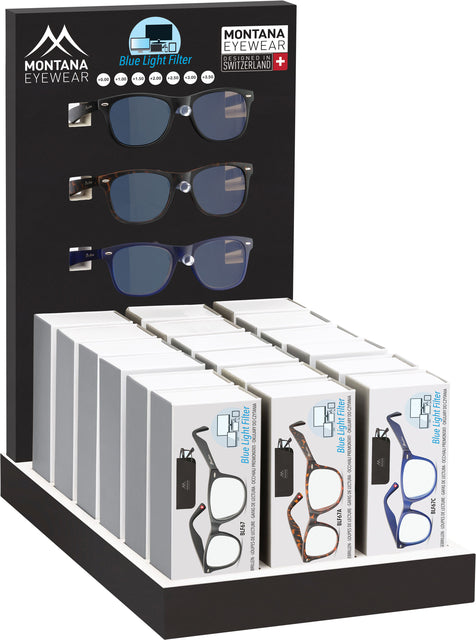 Montana - Leesbril  blue light filter assorti | 18 stuks