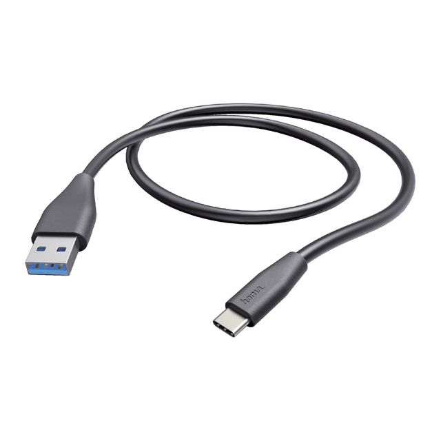 Cable Hama USB C-A 2,0 1,50 mètres noir