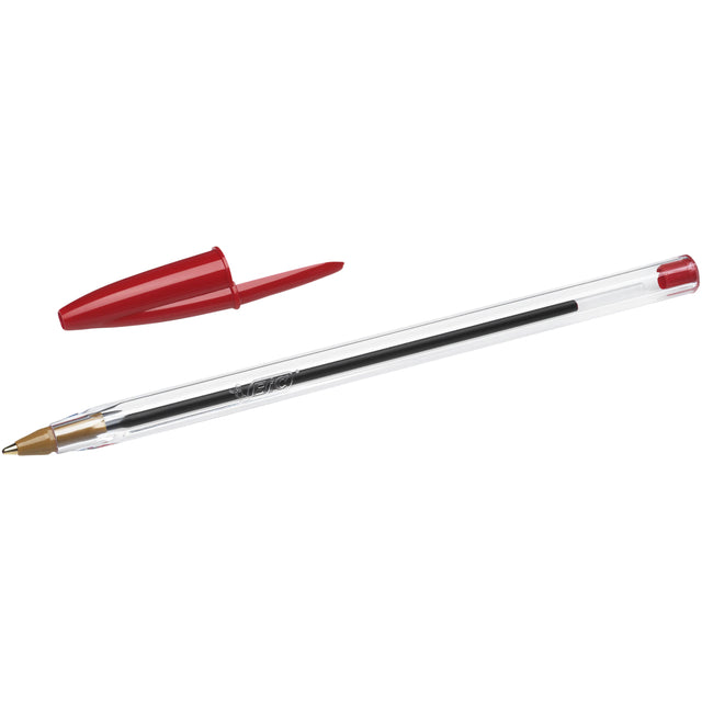 Bic - Balpen bic cristal m rood | 50 stuks