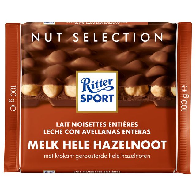 Ritter Sport - Schokoladenmilch -Hele Haselnuss 100gr