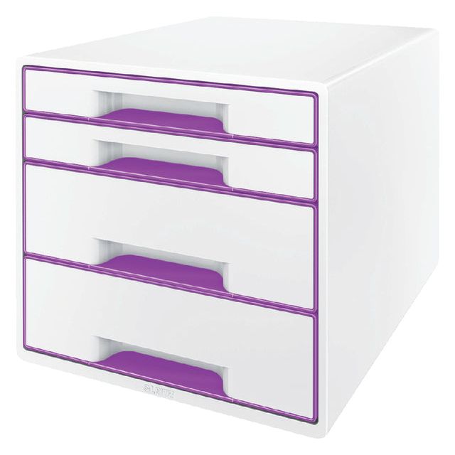 Leitz - Ladenblok wow 4 blanc chargé / violet