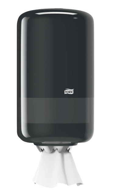 Tork - Poetspapierdispenser m1 elevation klein zwart