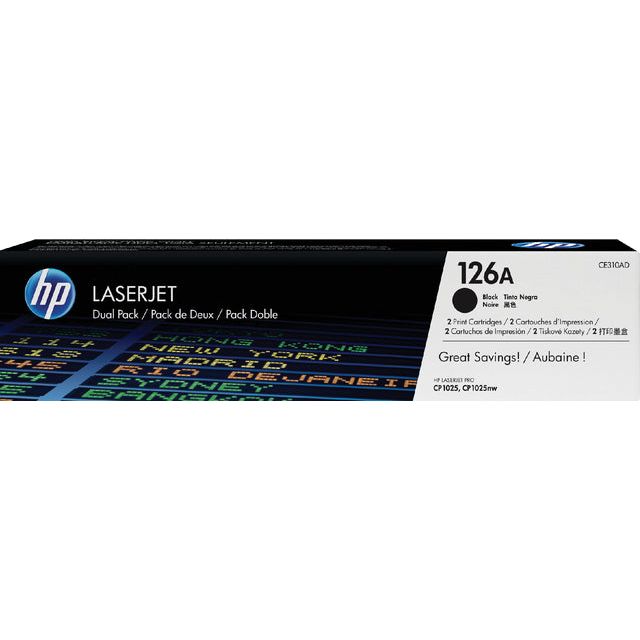 TonerCartridge HP CE310AD 126A Black 2X