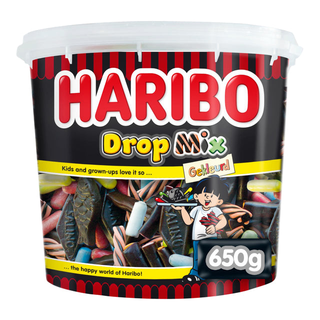 Haribo - DropMix colored 650gram | 6 pièces