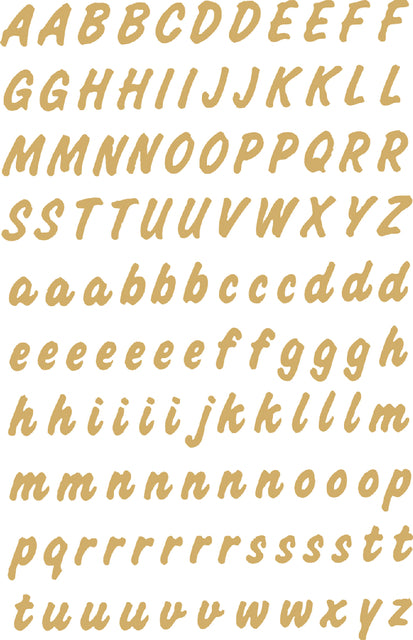 HERMA - Etiket herma 4152 8mm letters a-z goud op transp