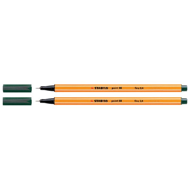 Stabilo - Fineliner Punkt 88/63 Earth Green | 10 Stücke