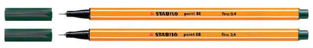 STABILO - Fineliner point 88/63 f aardegroen | 10 stuks