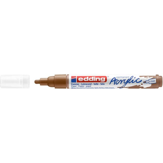 Edding - Acrylmarker edding e-5100 m hazelnoot | 10 stuks