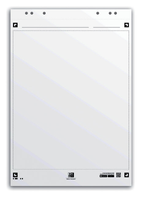 Oxford - Flipoverpapier oxford smart 65x98cm blanco 90gr | 3 stuks