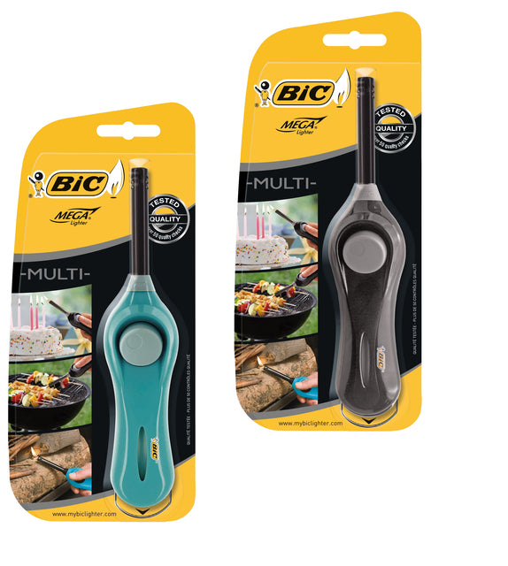 BIC - Aansteker bic megalighter u140 multi assorti | 10 stuks