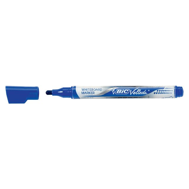 BIC - Felt -Tip Pen Liquid Blanc Blanc Around Blue Medium | 12 pièces